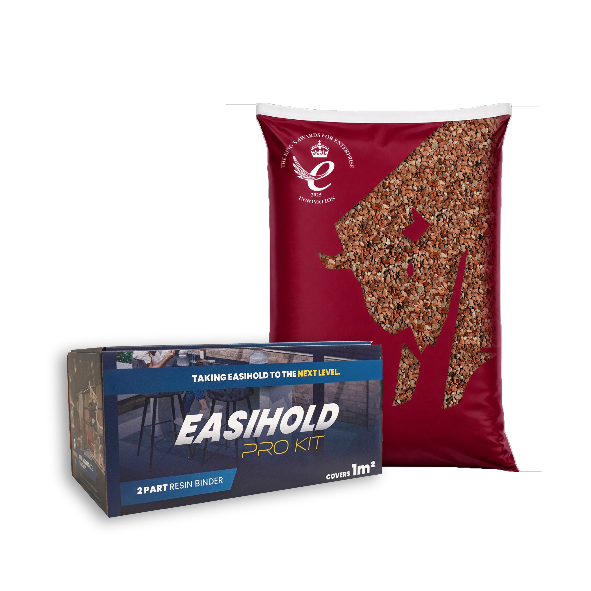 Easihold Resin Bound Gravel Kit 1m2 - Rojo