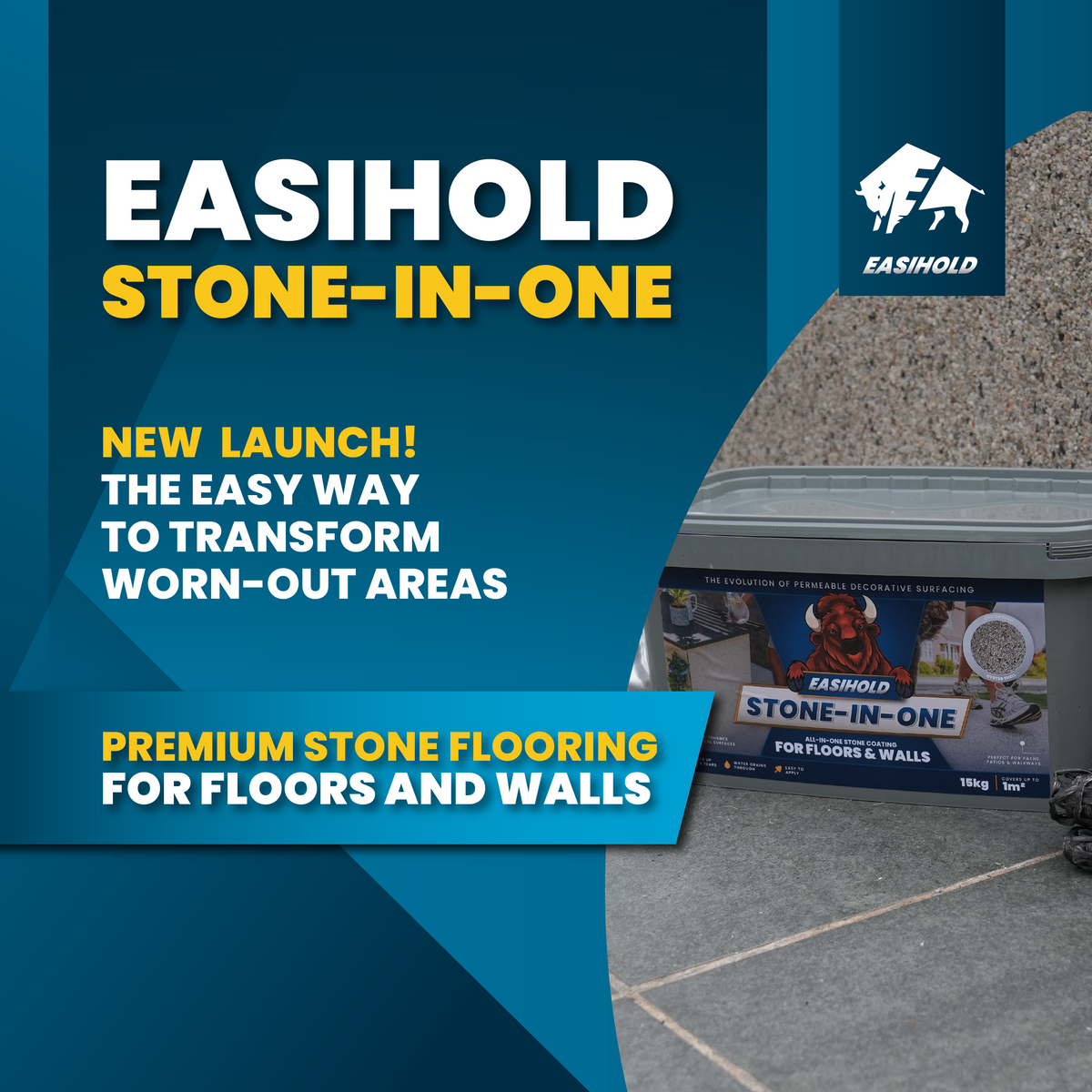 Easihold Stone-In-One: The Easy Way to Transform Worn-Out Areas