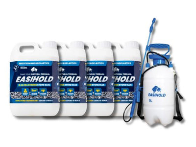 4 x Easihold 4.1L Stone Glue + 5L Pressure Sprayer