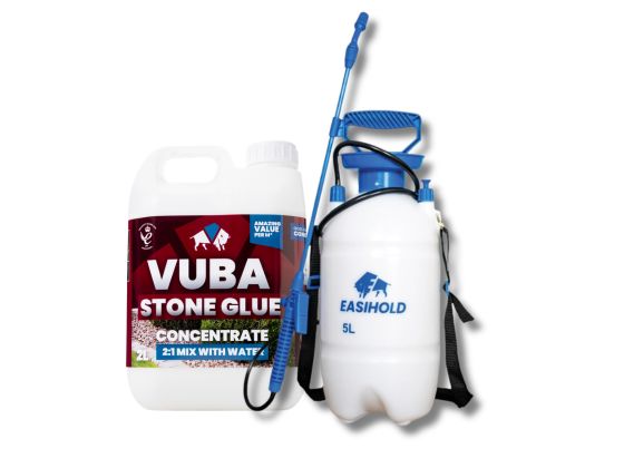 Vuba 2L Concentrate Stone Glue + 5L Pressure Sprayer
