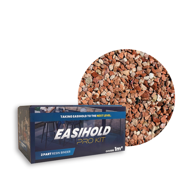 Easihold Resin Bound Gravel Kit 1m2 - Rojo (Includes Aggregate)